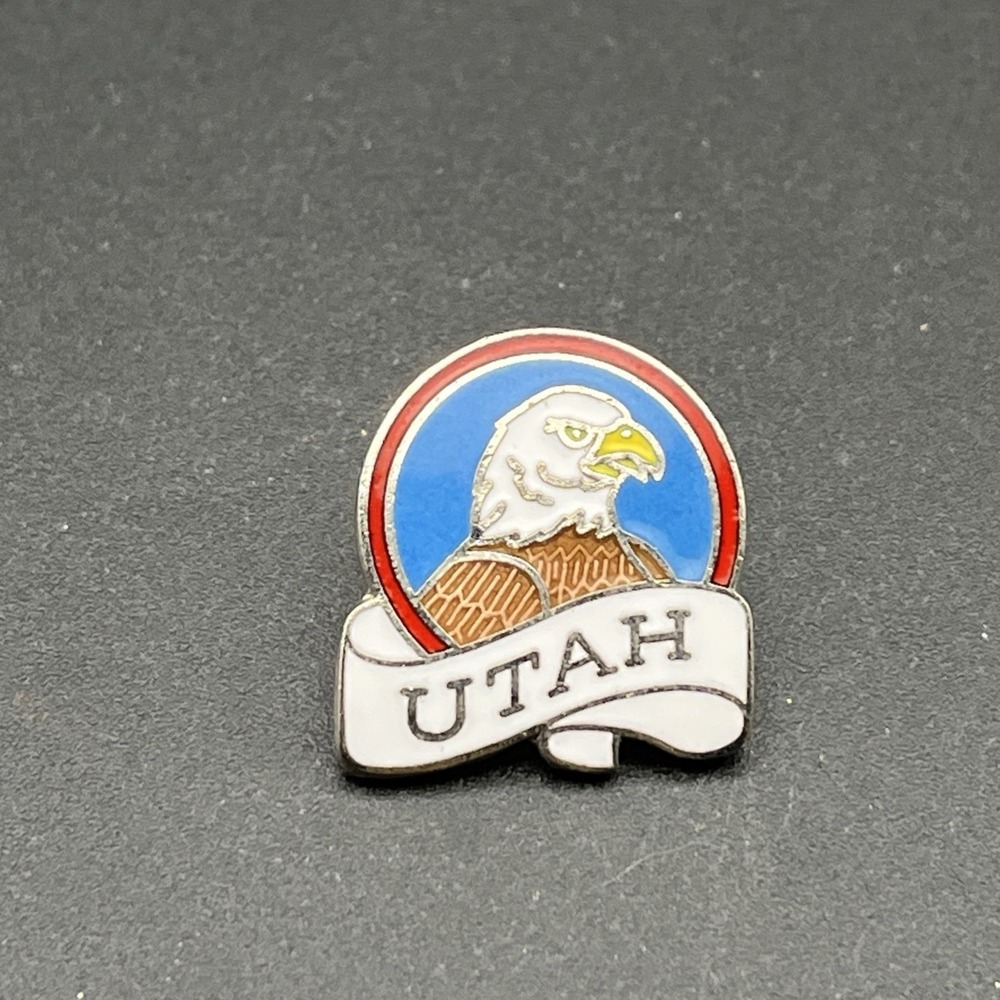 Utah Bald Eagle‎ Bird United States Of America Lapel Hat Pin